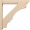 Ekena Millwork 6-in W x 34-in D x 34-in H Balboa Slat Rough Cedar Woodgrain TimberThane Outlooker, Primed Tan OUTUR060X34X34BOA24RCPR - alternate 5